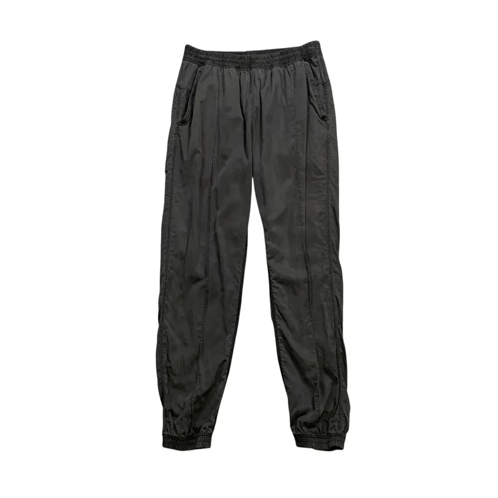 Lululemon Joggers Womens 8 Faded Black Mat To Street Elastic Waist Sweat Pants